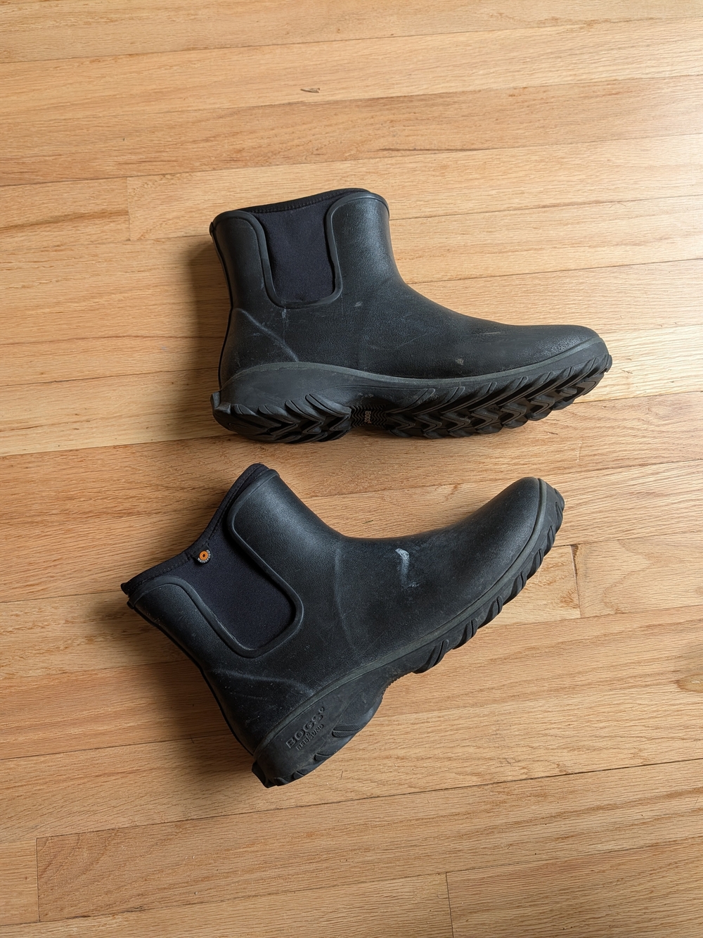 Bogs Women's Black Chelsea Rain Ankle Boots